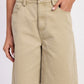 HIGH RISE WIDE LEG DENIM BERMUDA SHORTS Denim Shorts