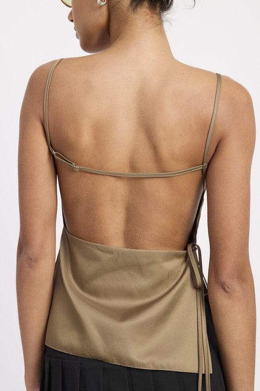 SPAGHETTI STRAP TOP WTIH OPEN BACK Tops