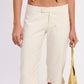TAILORED MID RISE BERMUDA PANTS WITH FRONT BUTTON