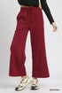 Umgee Cable Knit Textured Wide Leg Pants - DAVERRI FASHIONS