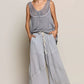 POL Elastic Waistband Wide Leg Pants with Drawstring - DAVERRI FASHIONS