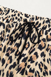 Allover Leopard Print Wide Leg Pants | Pants Daverri Fashions