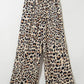 Allover Leopard Print Wide Leg Pants - DAVERRI FASHIONS