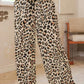 Allover Leopard Print Wide Leg Pants - DAVERRI FASHIONS