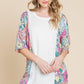 BOMBOM Floral Round Neck Half Sleeve T-Shirt - DAVERRI FASHIONS