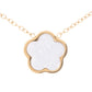 MOP Clover Station Necklace Necklaces
