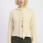 FRINGE KNIT CARDIGAN IVORY