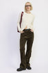 WIDE LEG CORDUROY PANT WITH POCKET DETAIL OLIVE