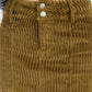 CORDUROY MINI SKIRT WITH BUTTON
