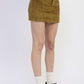 CORDUROY MINI SKIRT WITH BUTTON