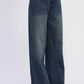 Wide Leg Denim Pant with Pockets - DAVERRI FASHIONS