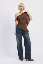 Wide Leg Denim Pant with Pockets | Jeans Daverri Fashions