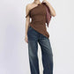 Wide Leg Denim Pant with Pockets - DAVERRI FASHIONS