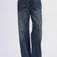 Wide Leg Denim Pant with Pockets - DAVERRI FASHIONS