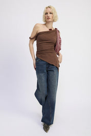 DARK DENIM Wide Leg Denim Pant with Pockets | Jeans Daverri Fashions