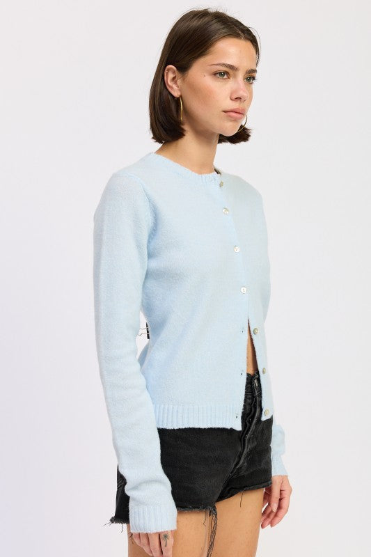 Fitted Button Up Cardigan | Cardigans Daverri Fashions
