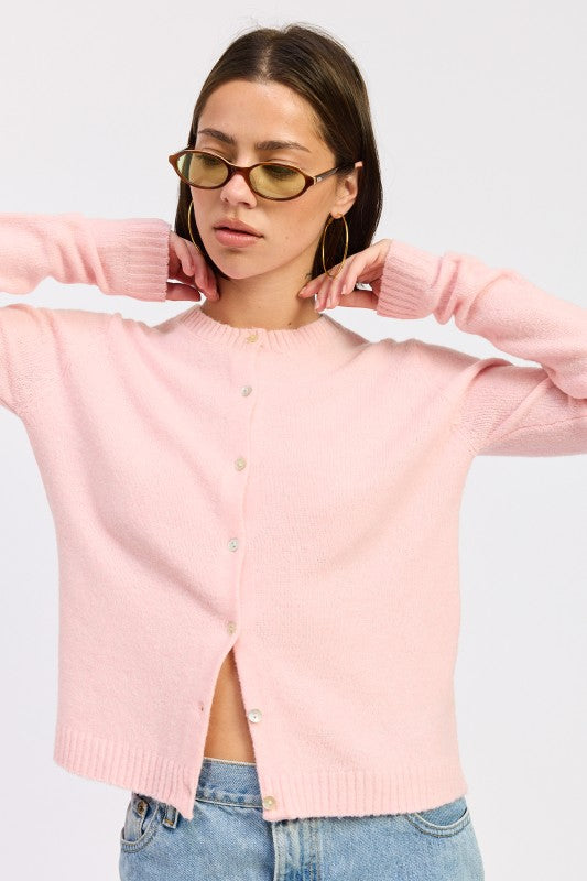 Fitted Button Up Cardigan | Cardigans Daverri Fashions