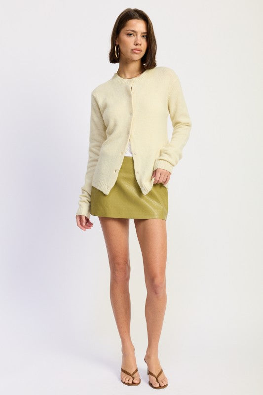 Fitted Button Up Cardigan | Cardigans Daverri Fashions