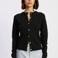 Fitted Button Up Cardigan - DAVERRI FASHIONS
