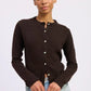 Fitted Button Up Cardigan - DAVERRI FASHIONS