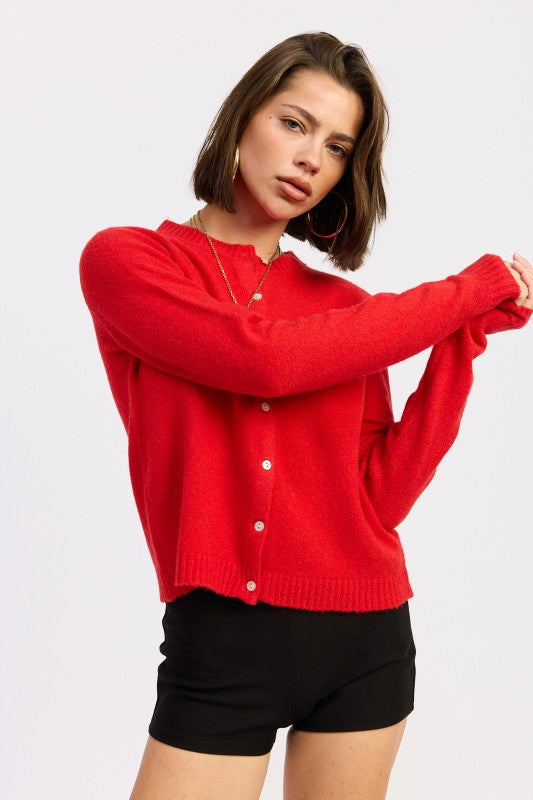 Fitted Button Up Cardigan | Cardigans Daverri Fashions
