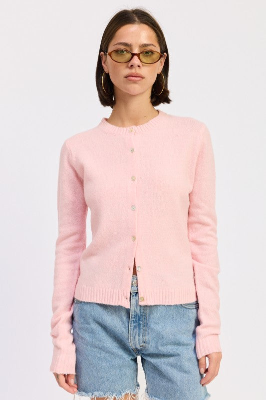 Fitted Button Up Cardigan | Cardigans Daverri Fashions