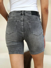 Judy Blue Full Size High Waist Washed Denim Shorts | Denim Shorts Daverri Fashions