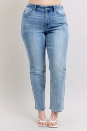 Judy Blue Plus Size High Waist Dad Jeans | Jeans Daverri Fashions