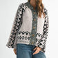 Aemi + Co Boho Knit Button-Front Cardigan - DAVERRI FASHIONS