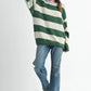Aemi + Co Oversized Striped Sweater - DAVERRI FASHIONS