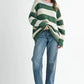 Aemi + Co Oversized Striped Sweater - DAVERRI FASHIONS