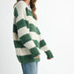 Aemi + Co Oversized Striped Sweater - DAVERRI FASHIONS