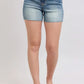 Judy Blue High Waist Star Seam Detail Denim Shorts MD Denim Shorts