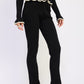FLARED KNIT PANT WITH LETTUCE HEM