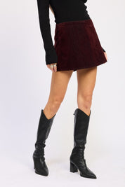 Mini Suede Skort | Skorts Daverri Fashions
