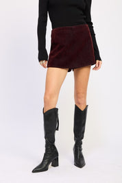 Mini Suede Skort | Skorts Daverri Fashions