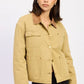 Combo Chore Jacket with Pockets - DAVERRI FASHIONS