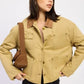 Combo Chore Jacket with Pockets - DAVERRI FASHIONS