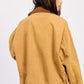 CONTRASTED COLLAR JACKET WITH POCKETS