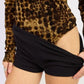 ANIMAL PRINT FLOCKING MESH ASYMMETRICAL BODYSUIT - DAVERRI FASHIONS