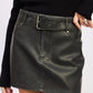 PU SKIRT WITH BELT
