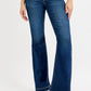 RISEN Full SIze Tummy Control Mid Rise Flare Jeans Plus SIze - DAVERRI FASHIONS
