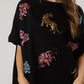 Sequin Tiger Round Neck T-Shirt - DAVERRI FASHIONS