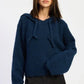 Fringe Hoodie with Drawstrings - DAVERRI FASHIONS