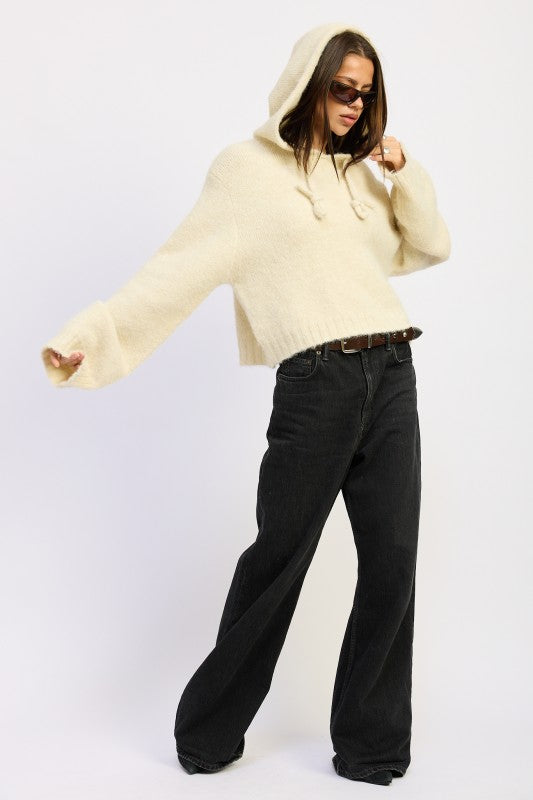 Fringe Hoodie with Drawstrings | Hoodies Daverri Fashions