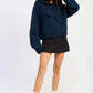 Fringe Hoodie with Drawstrings - DAVERRI FASHIONS