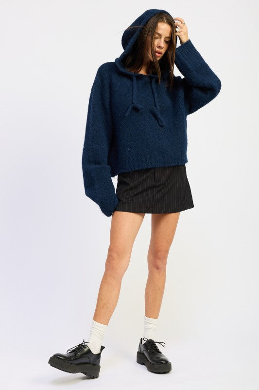 Fringe Hoodie with Drawstrings | Hoodies Daverri Fashions