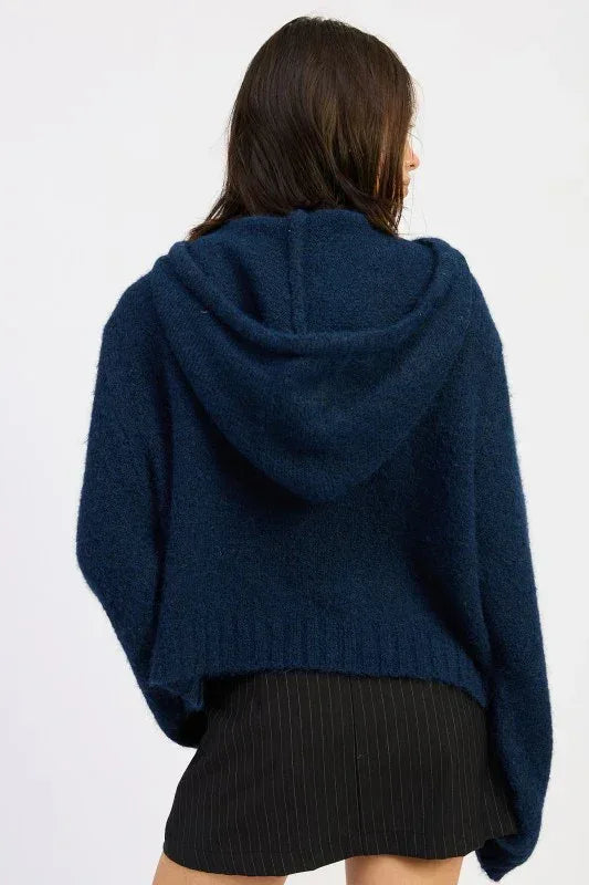 Fringe Hoodie with Drawstrings - DAVERRI FASHIONS