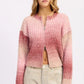 Ribbed Cardigan with Double Zipper - DAVERRI FASHIONS