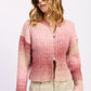 Ribbed Cardigan with Double Zipper - DAVERRI FASHIONS